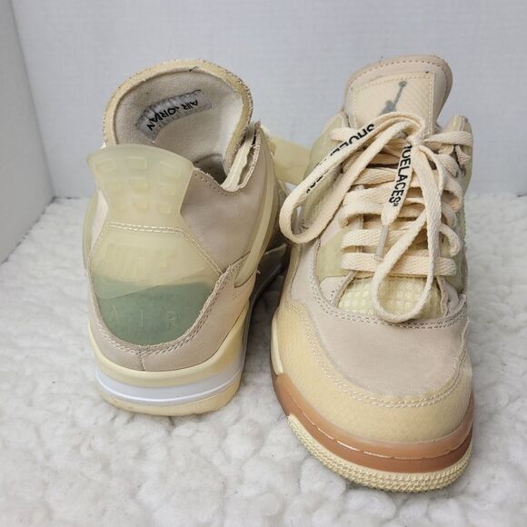 Nike Air Jordan 4 Retro SP x Off-White “Sail” Women' Size 8.5 US - CV9388-100. - Picture 8 of 12
